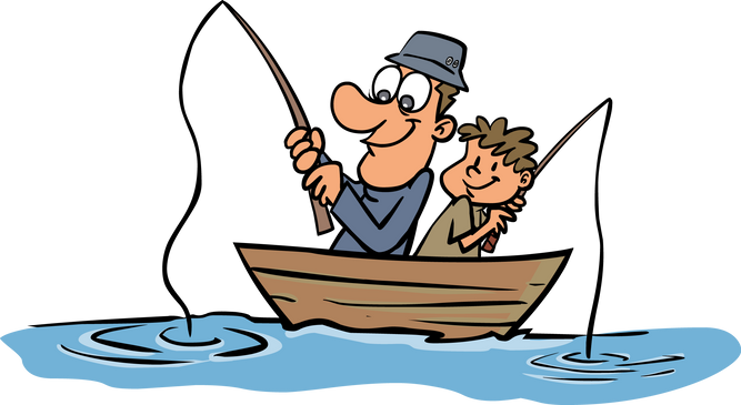 Fish And Fishermen Png Files - Father And Son Fishing,Fishin